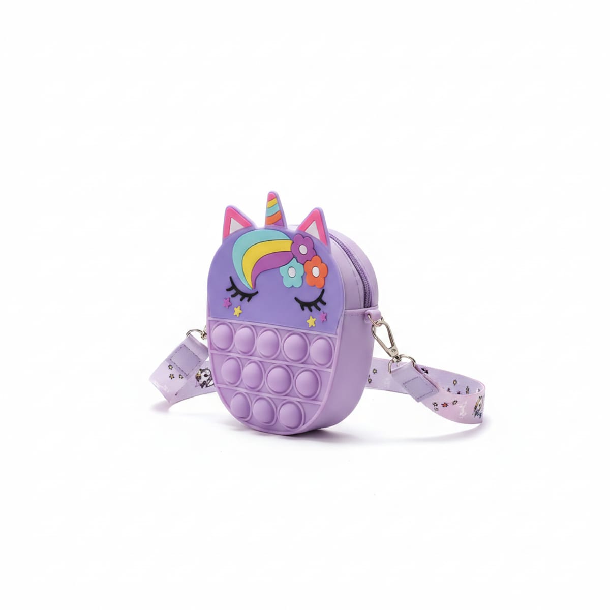 Portamonete bambina pop it unicorno - Lilla