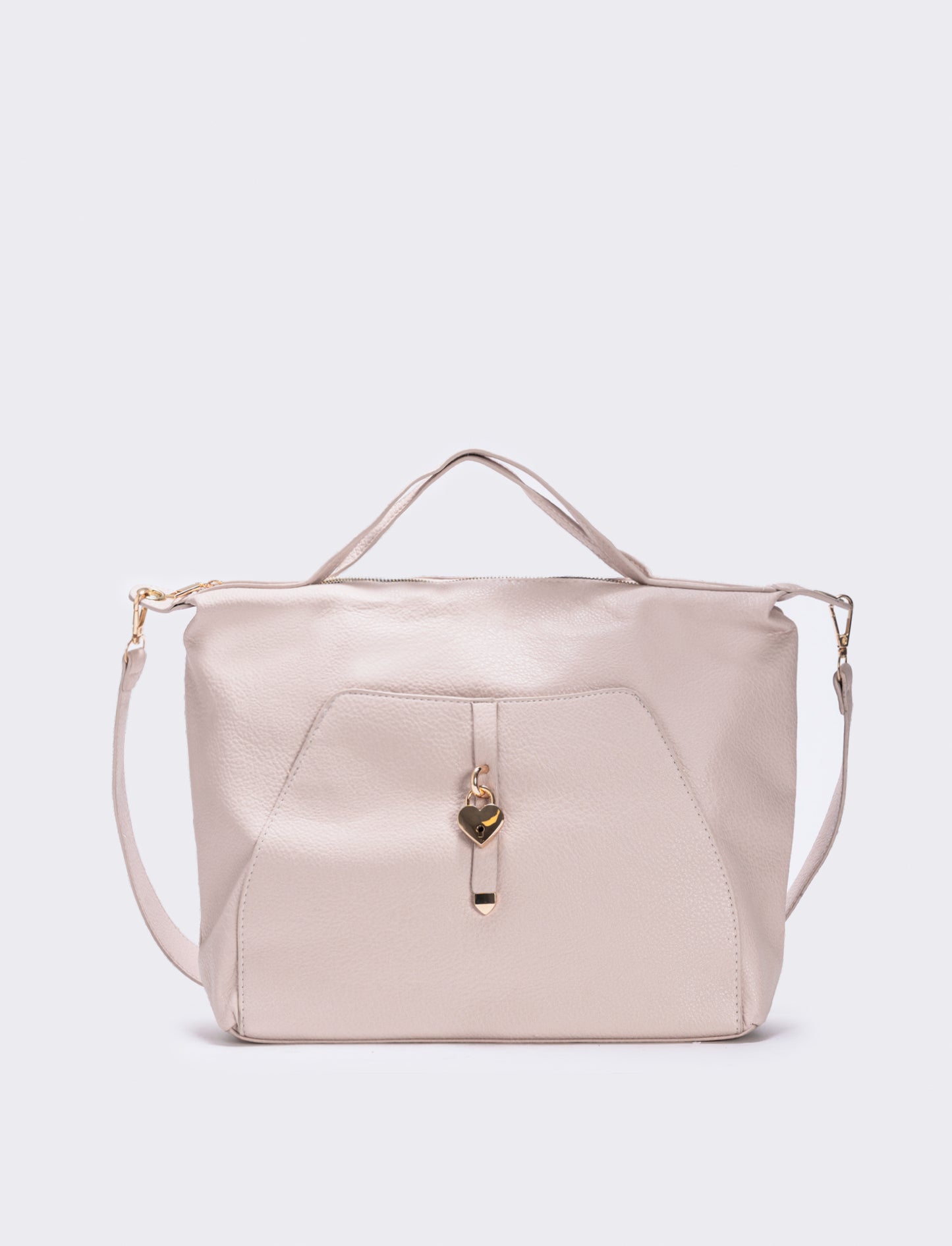 Heart-shaped lock bag - Beige