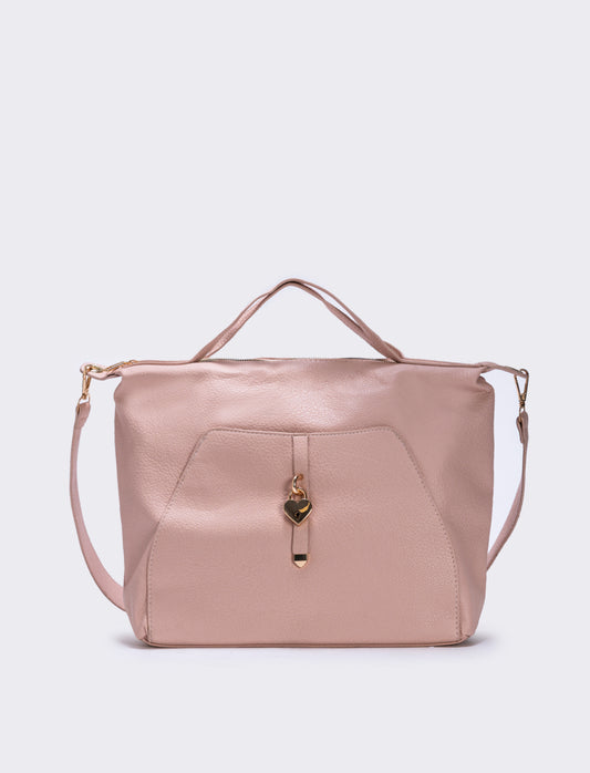 Borsa catenaccio a cuore - Rosa