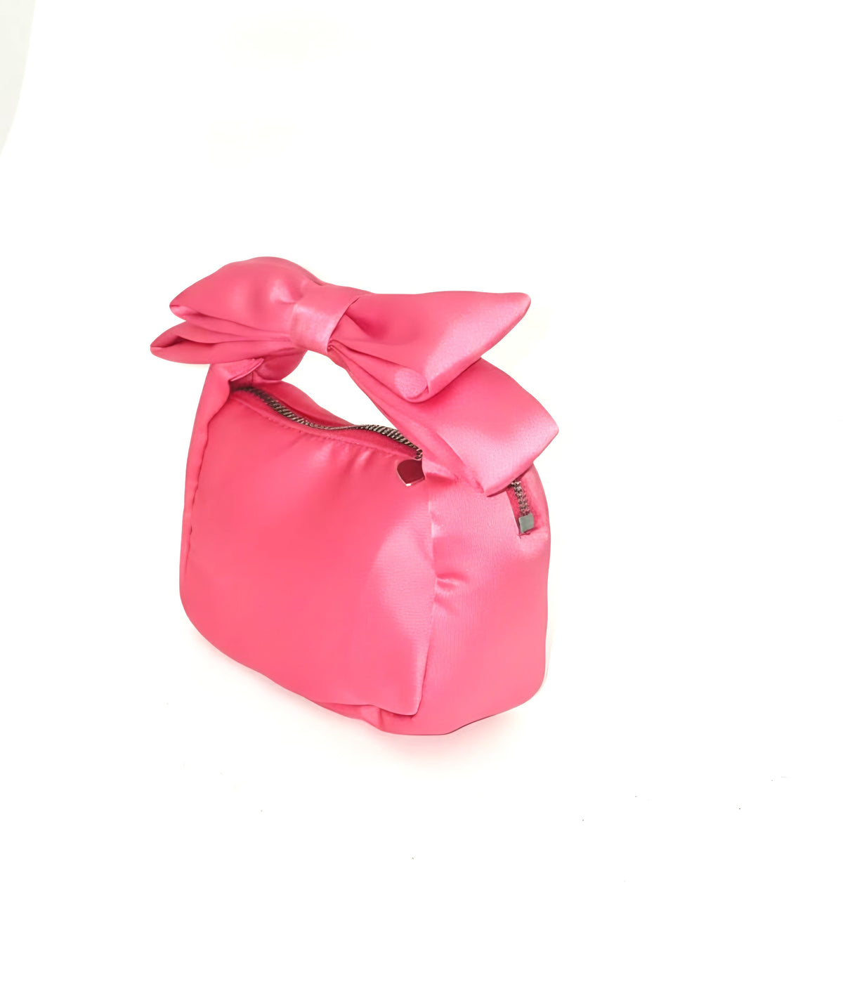 Borsetta bambina con manico fiocco doppio - Rosa