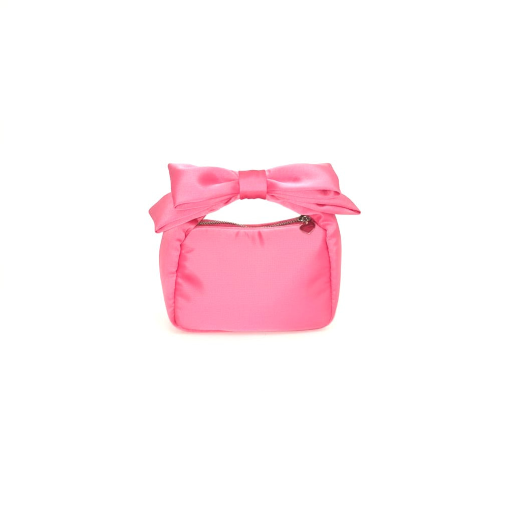 Borsetta bambina con manico fiocco doppio - Rosa