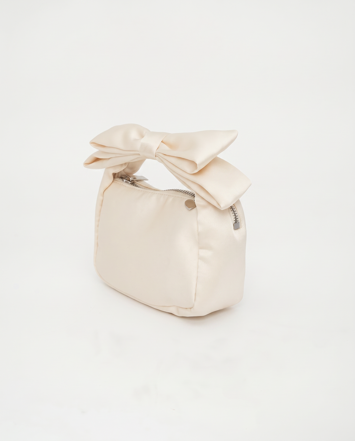 Borsetta bambina con manico fiocco doppio - Beige