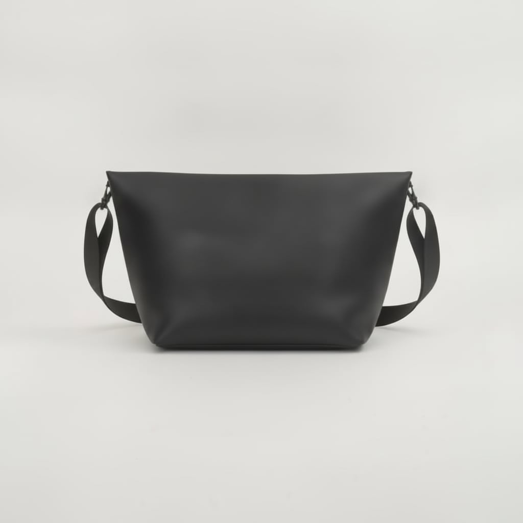Pochette donna waterproof con polsino - Nero