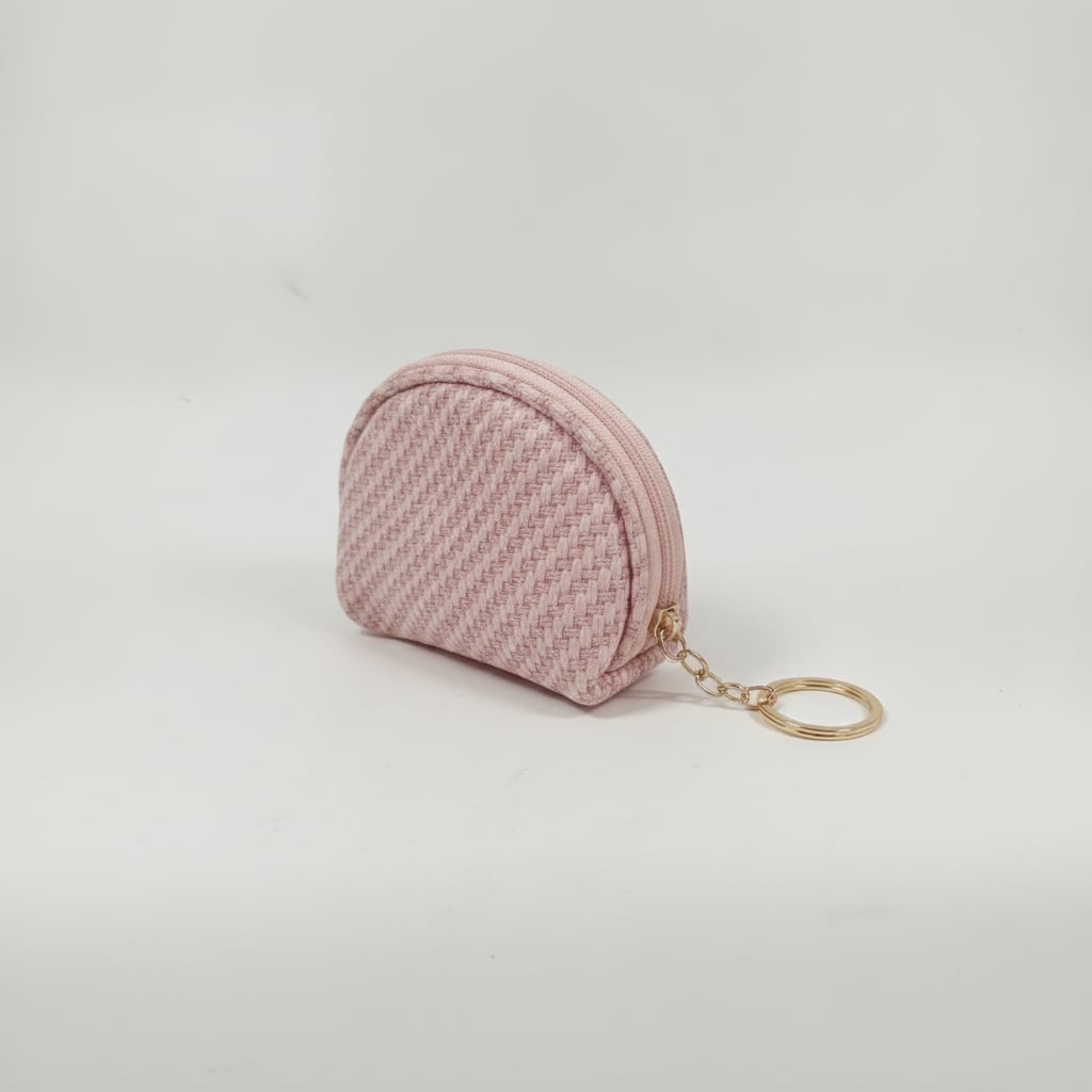 Portamonete donna intrecciato - Rosa