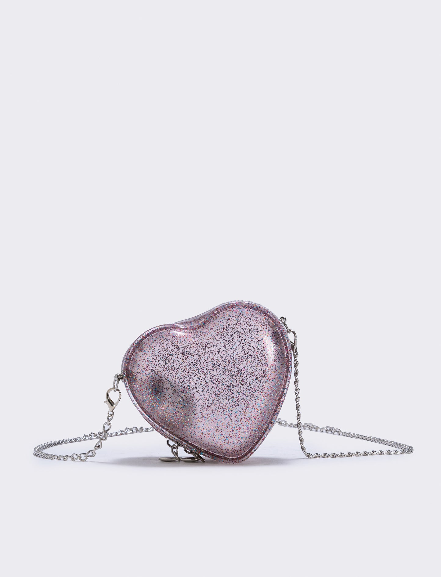Glitter heart girls' bag - Pink