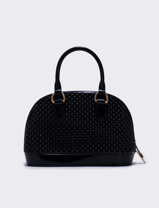 Borsa bauletto in gomma - Nero