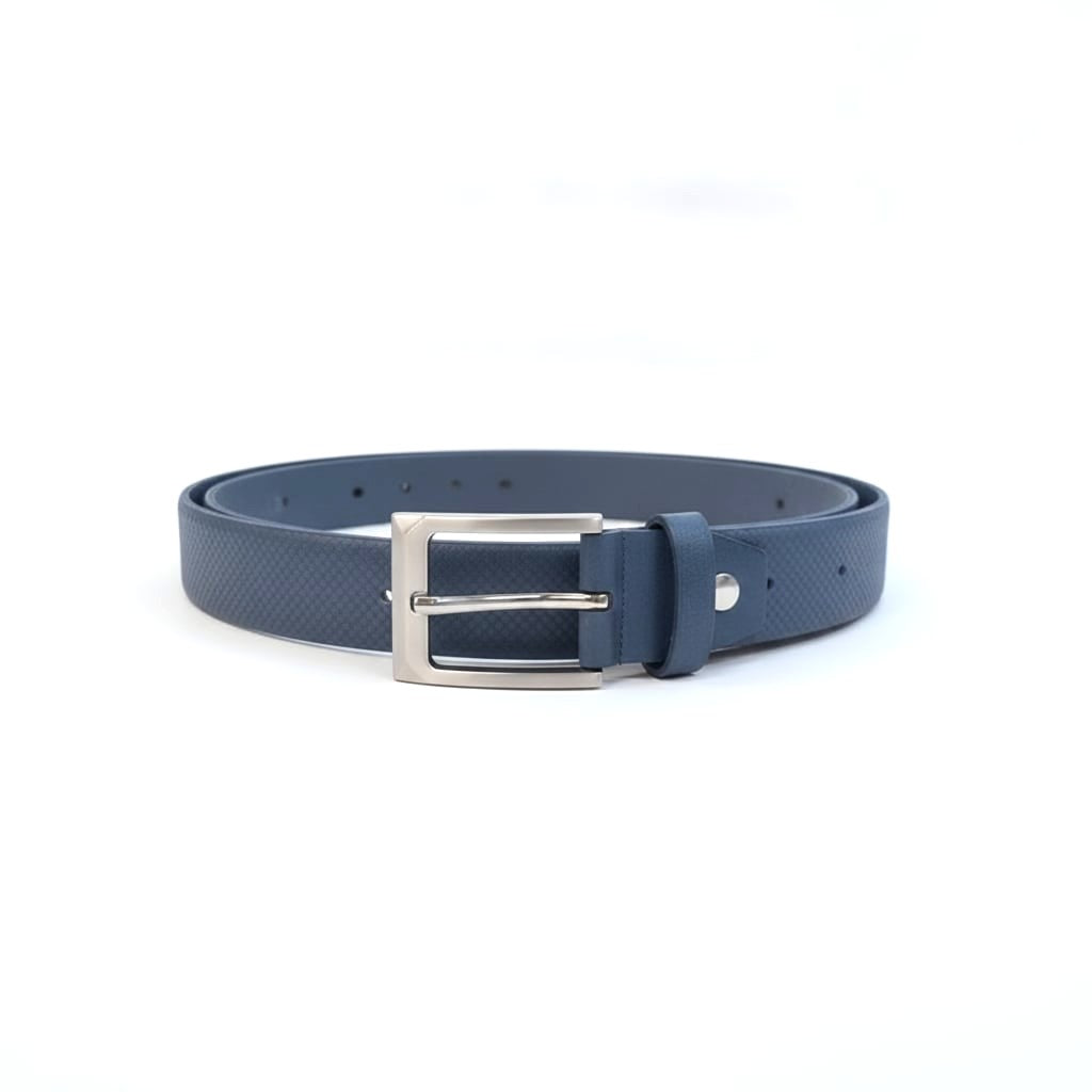 Cintura con fusto stampa geometrica uomo - Blu