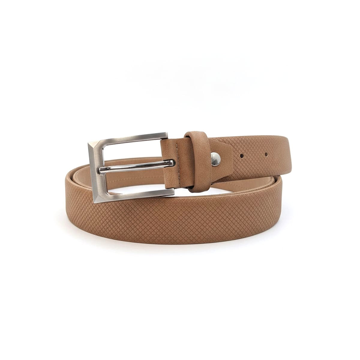 Cintura con fusto stampa geometrica uomo - Beige