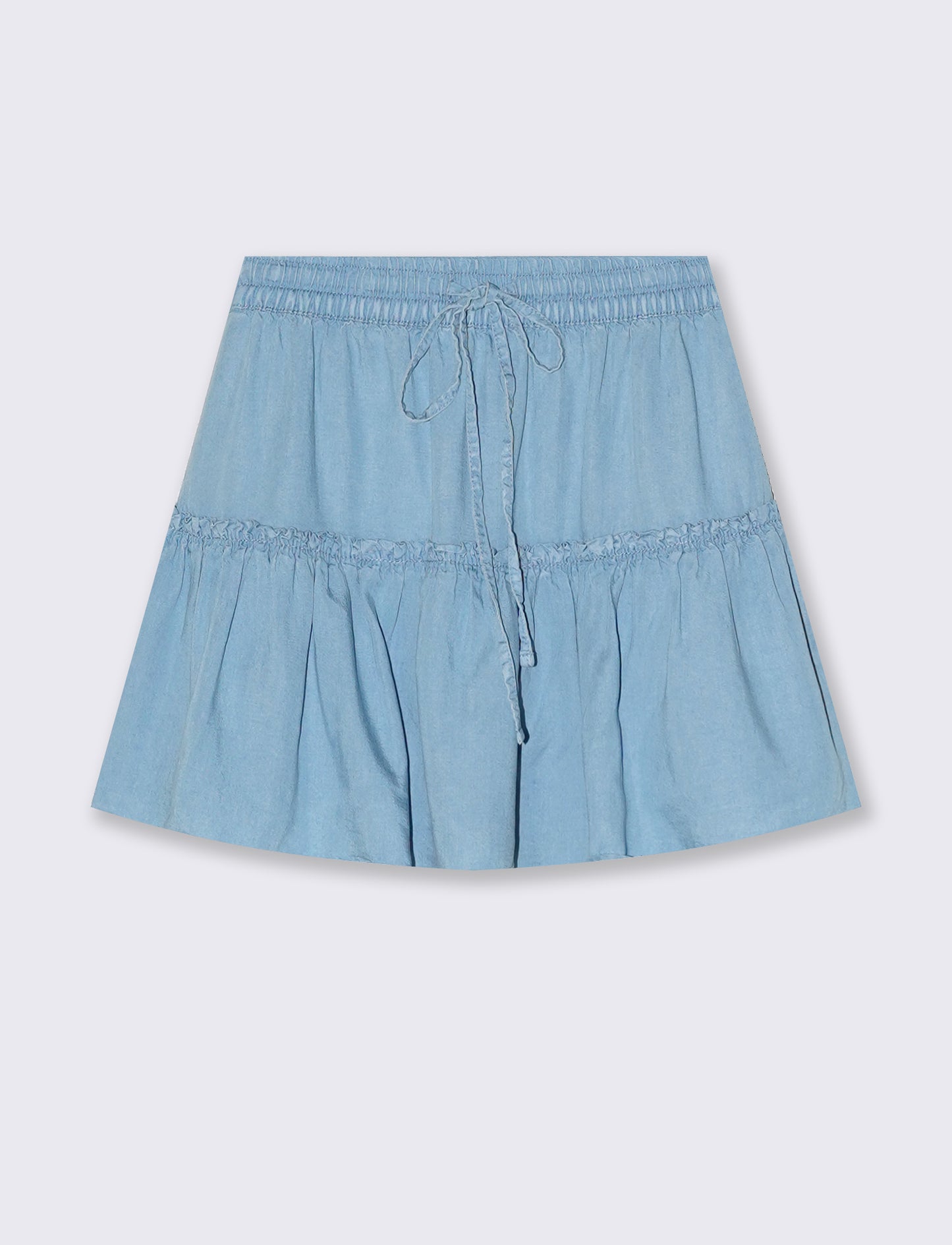 Gonna Pantalone in Lyocell con Elastico - Denim