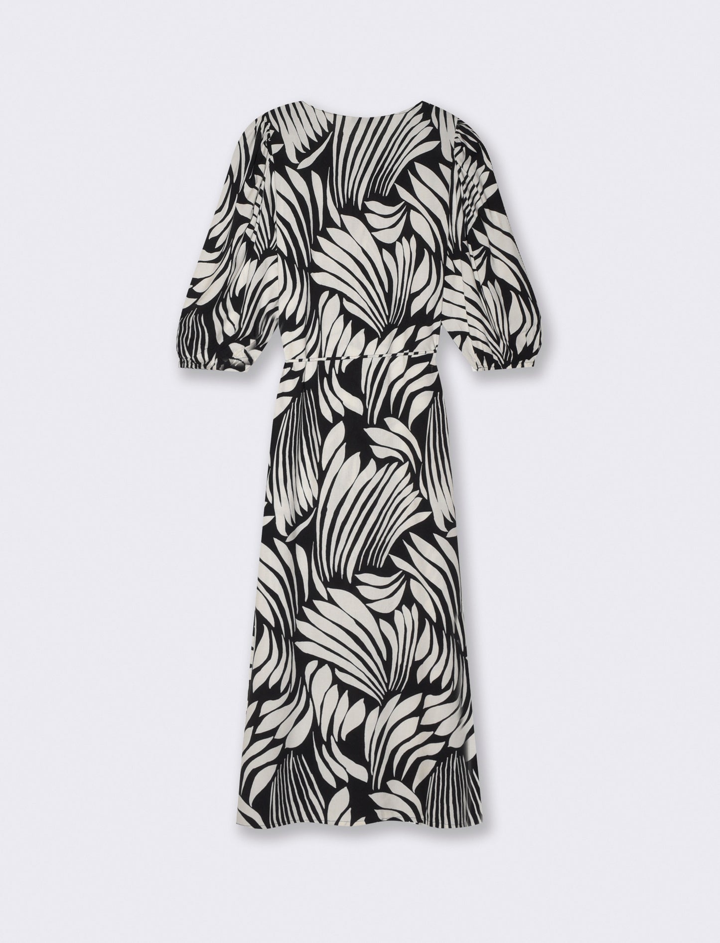 Vestito Lungo con Maniche Ampie e Laccetto - var 1