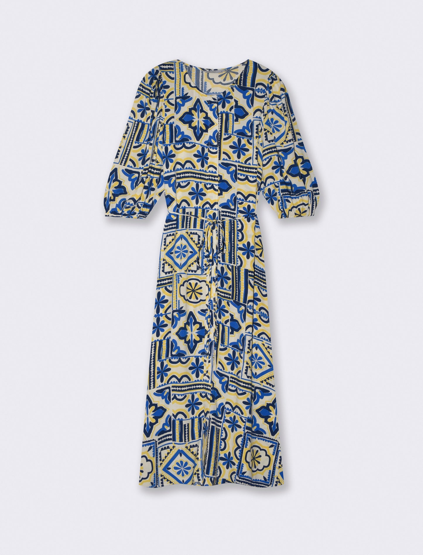 Vestito Lungo con Maniche Ampie e Laccetto - var 2