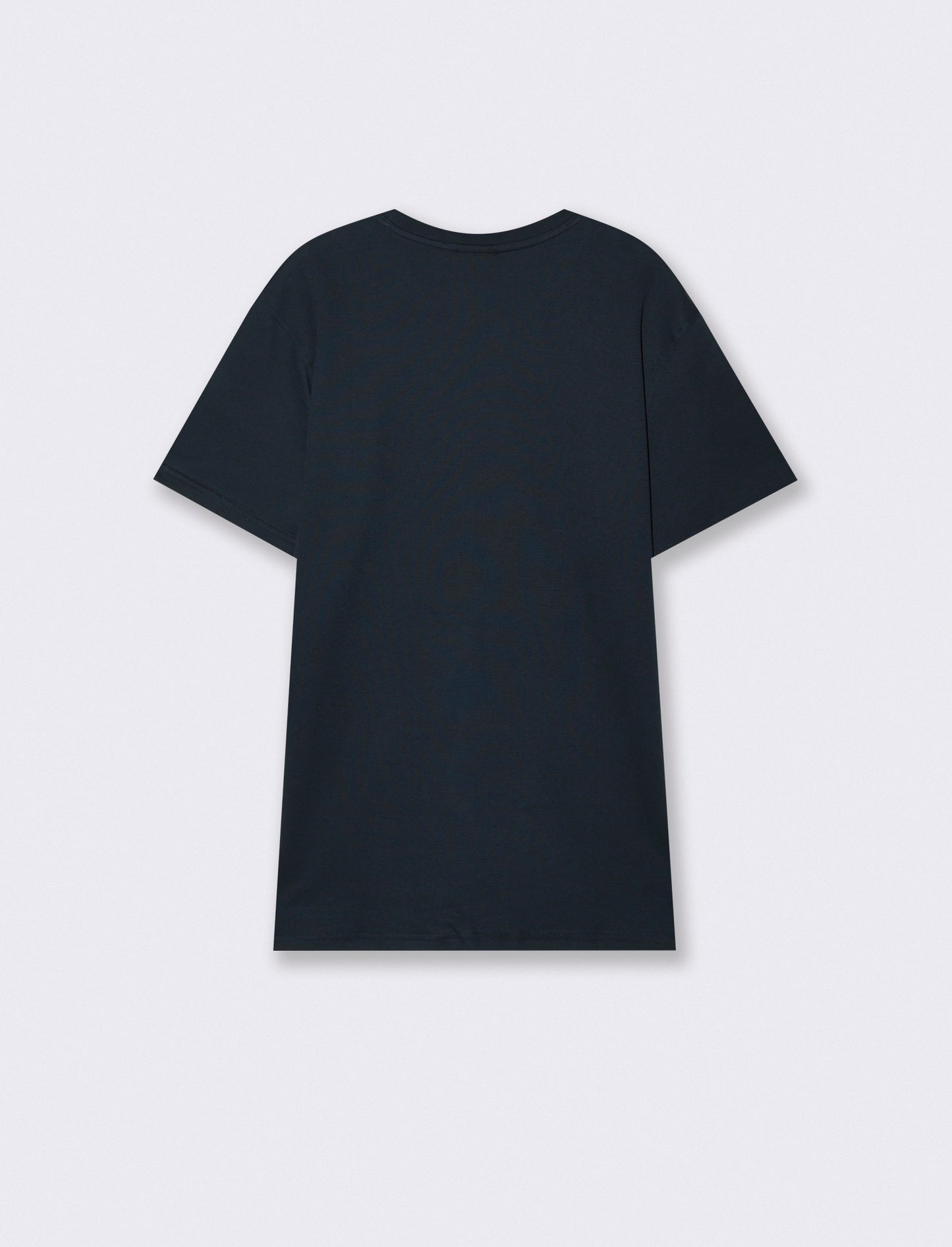T-shirt cotone jacquard maniche corte - Blu