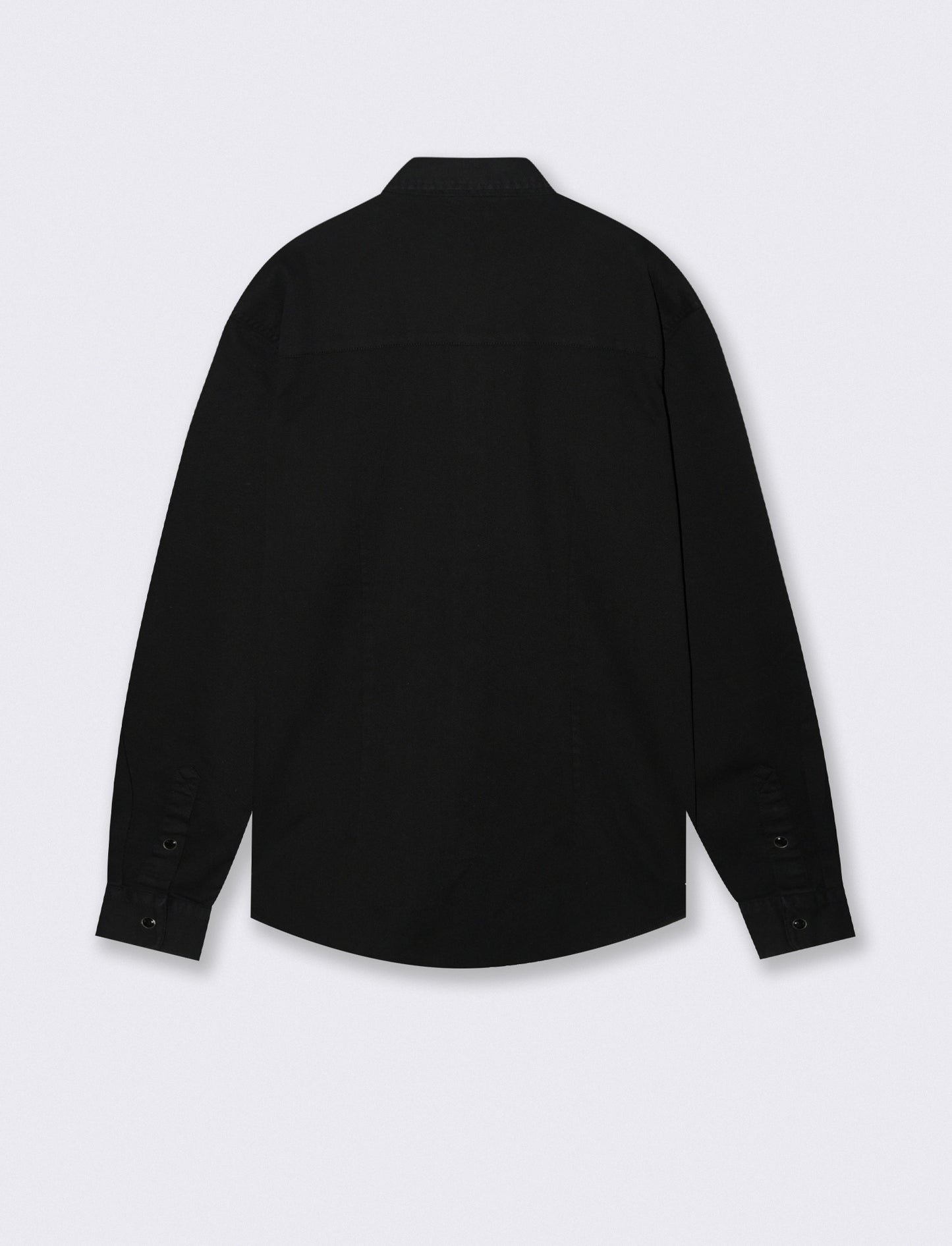 Camicia in denim colorato regular fit - Nero