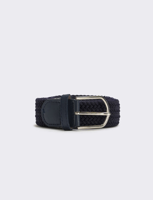 Woven elastic belt for men - Blue