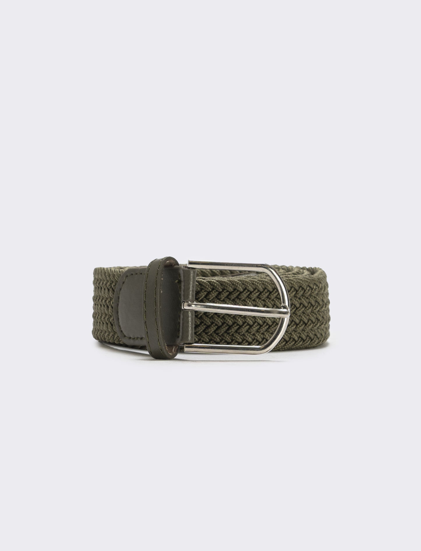 Woven elastic belt for men - Green