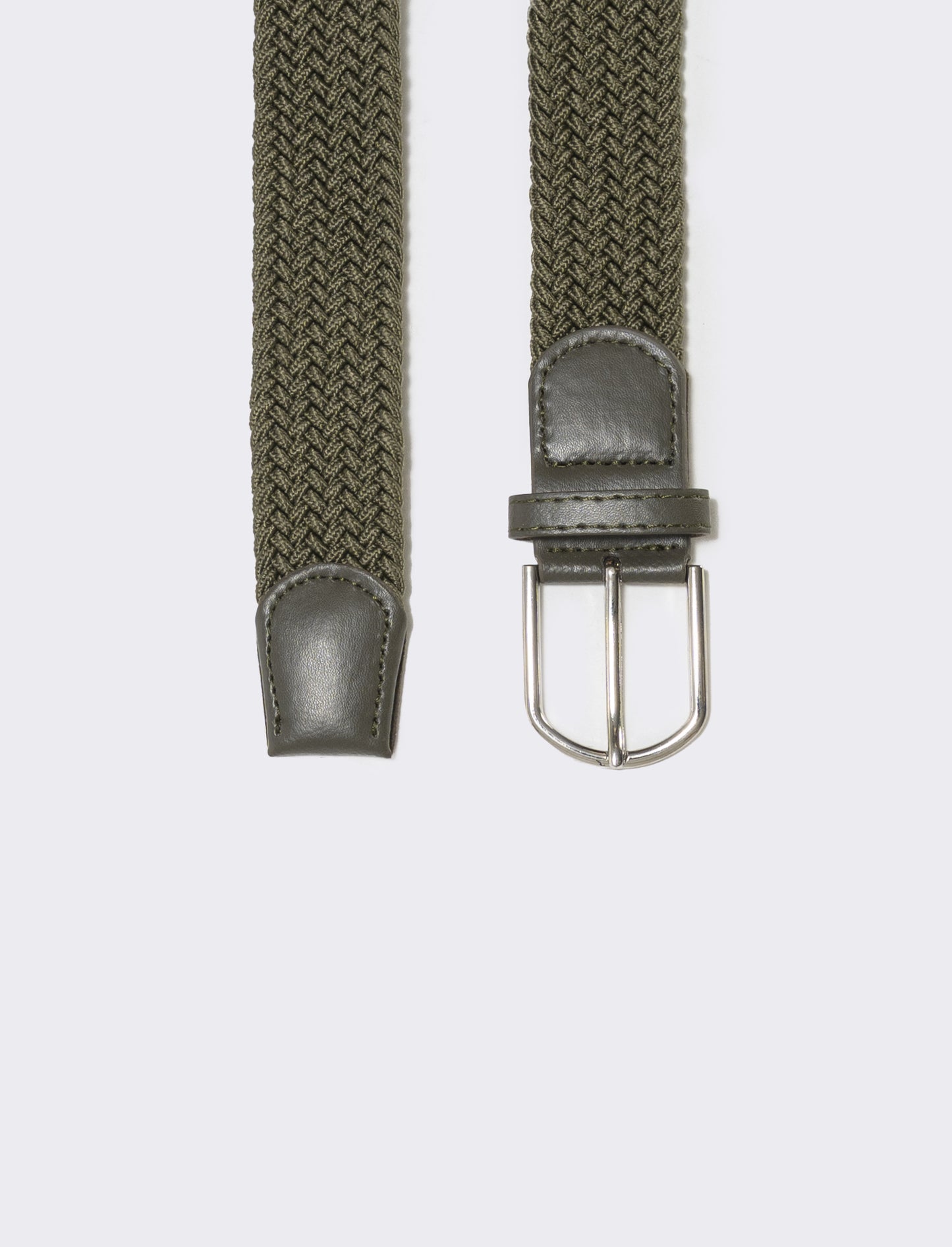 Woven elastic belt for men - Green