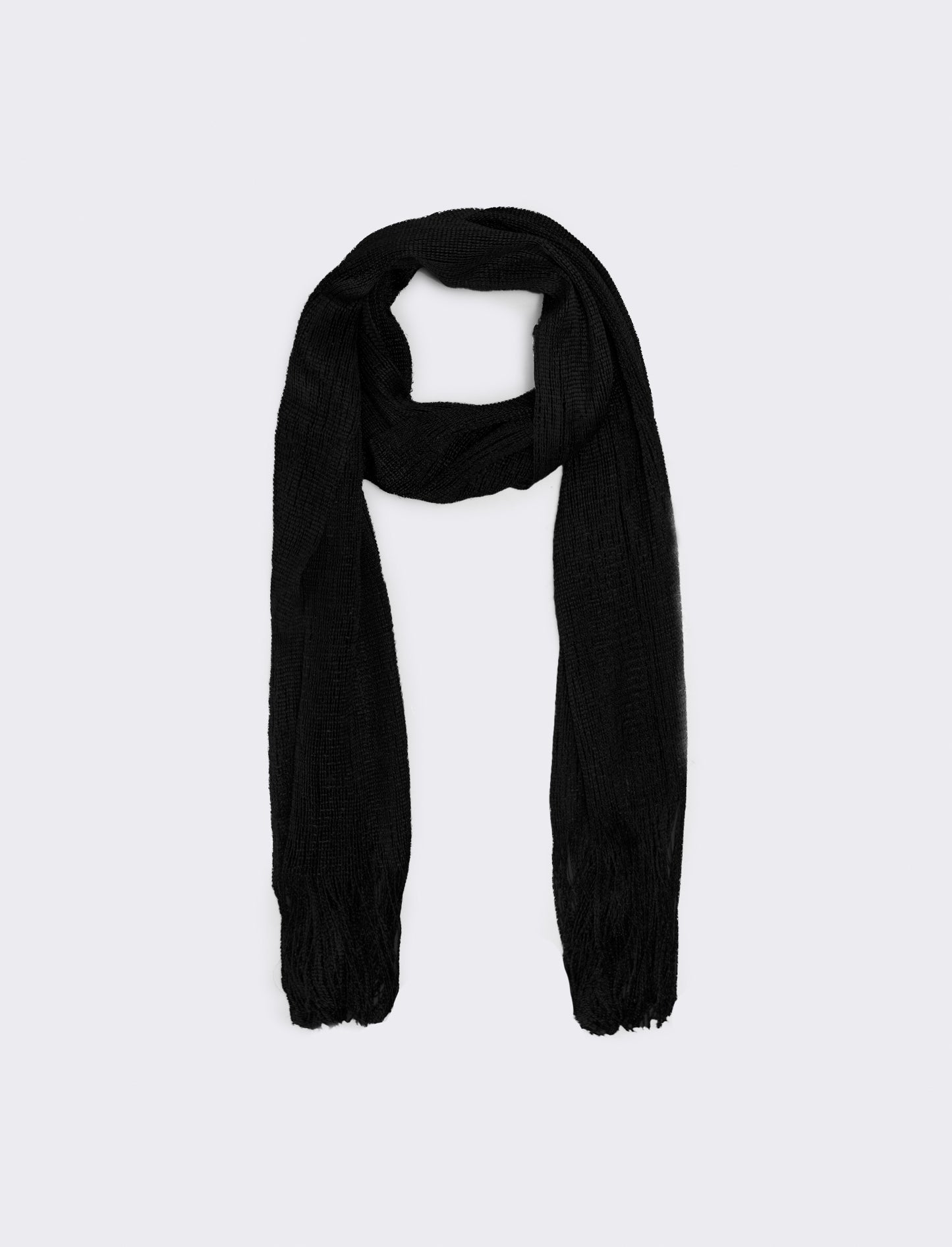 Foulard a rete con lurex per donne - Nero