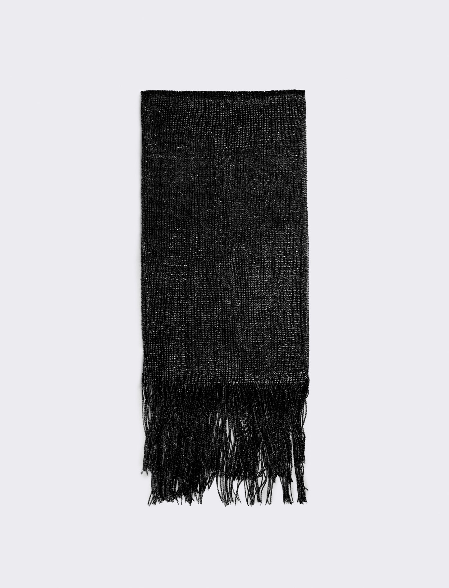 Foulard a rete con lurex per donne - Nero