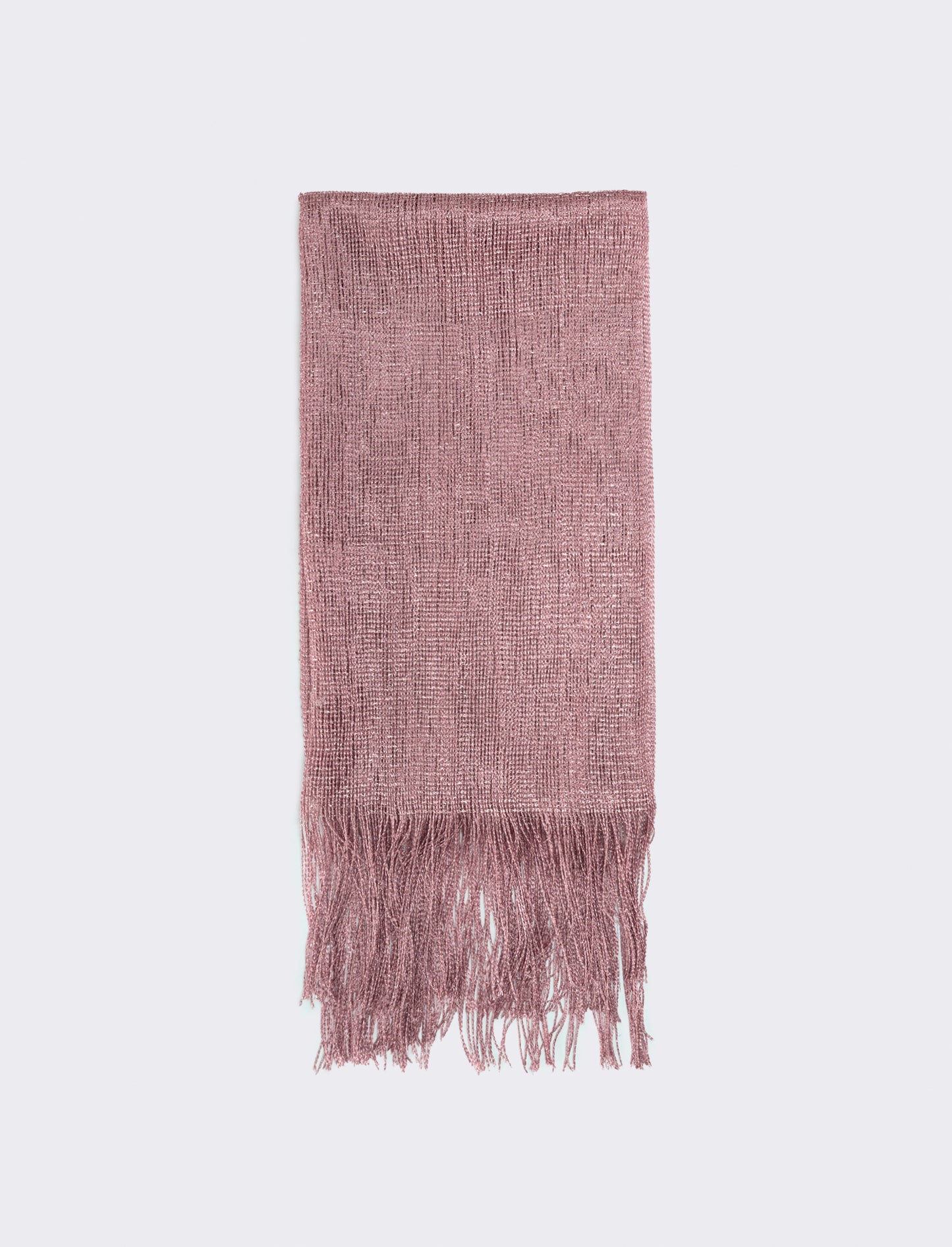 Foulard a rete con lurex per donne - Rosa