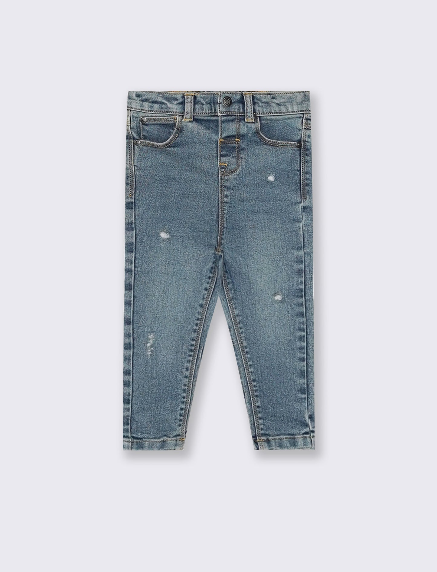 Trendy distressed five-pocket jeans - Blue