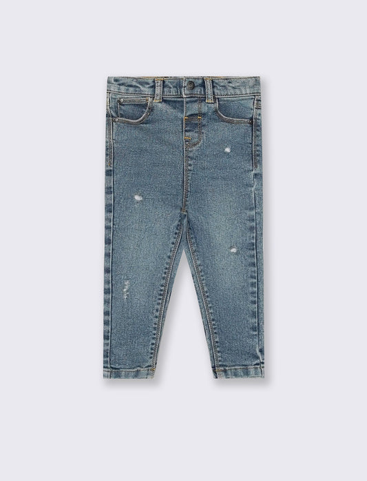 Jeans cinque tasche con rotture trendy - Denim