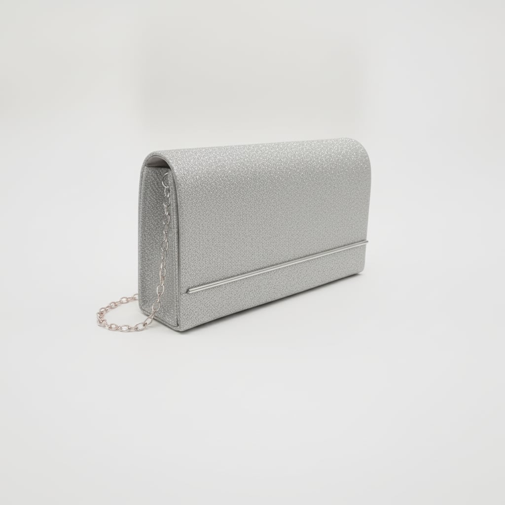 Pochette donna lurex cerimonia - Argento