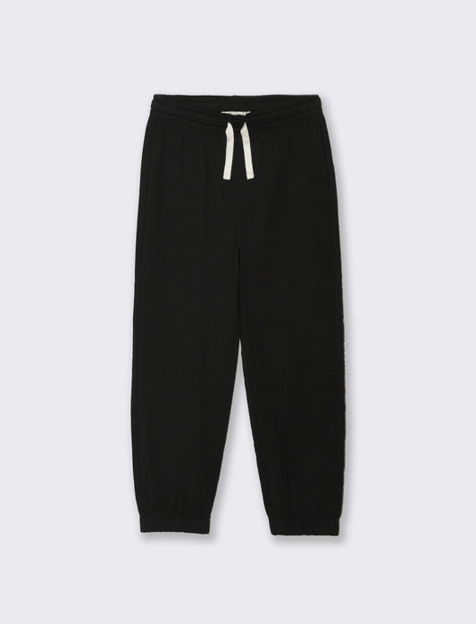 Jogger in jersey di cotone comodi - Nero