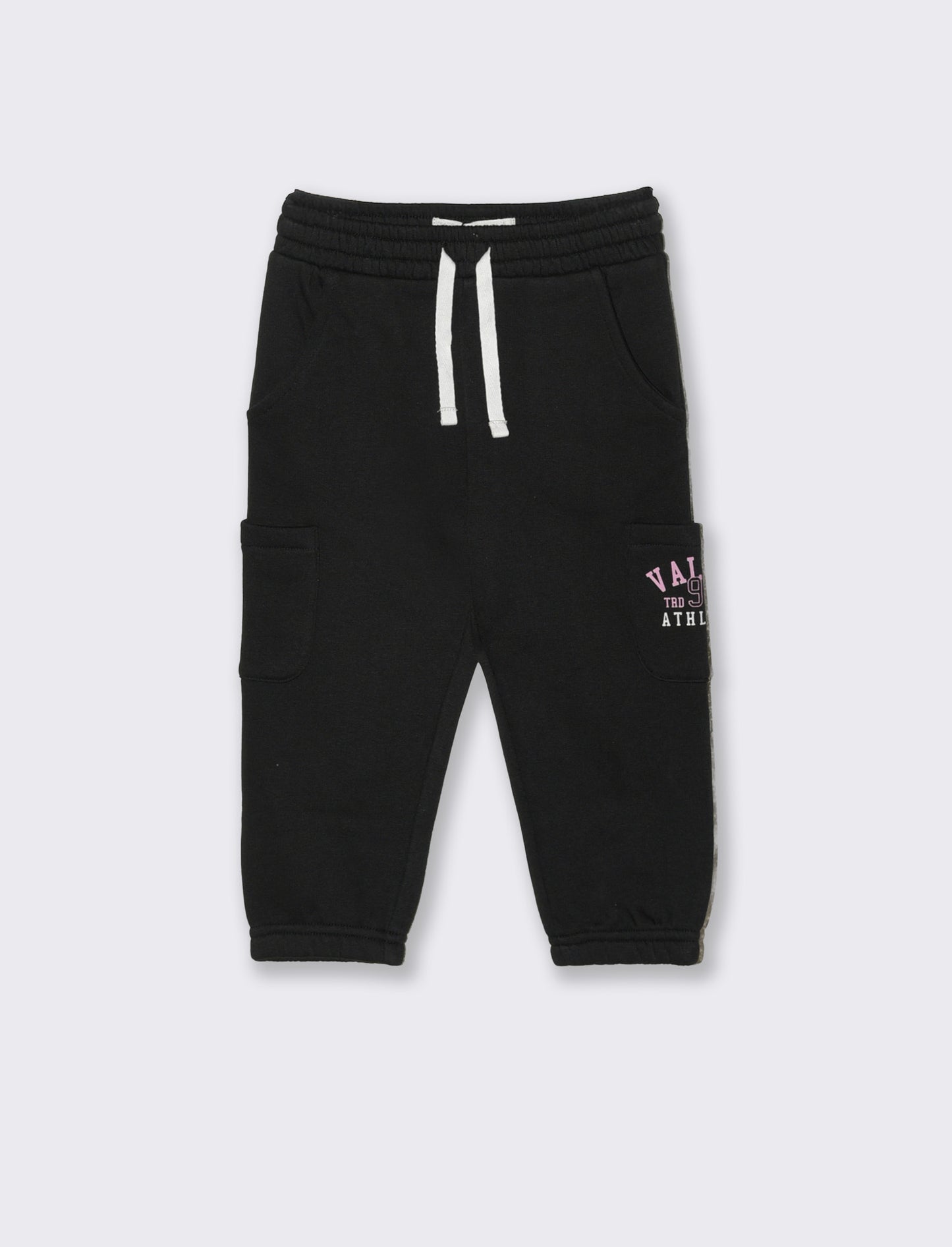 Jogger ampi con tasche e coulisse - Nero