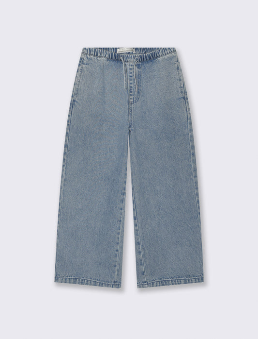 Pantaloni denim wide leg per bambina - Denim