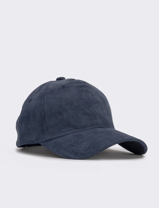 Cappello in suede per uomo baseball - Blu