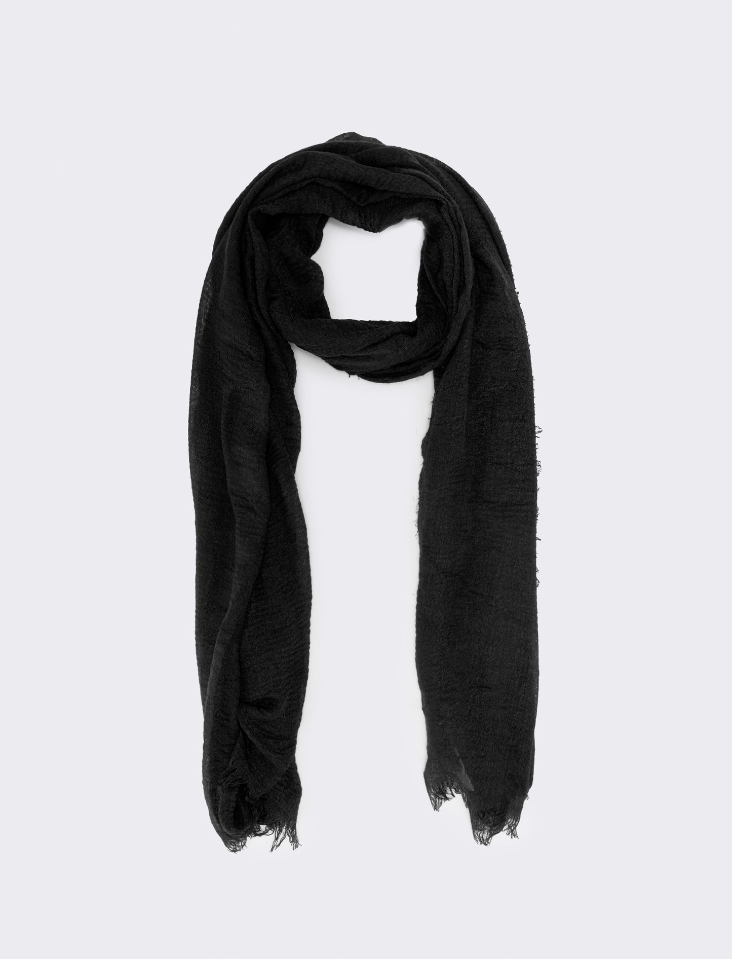 Foulard donna garzato - Nero