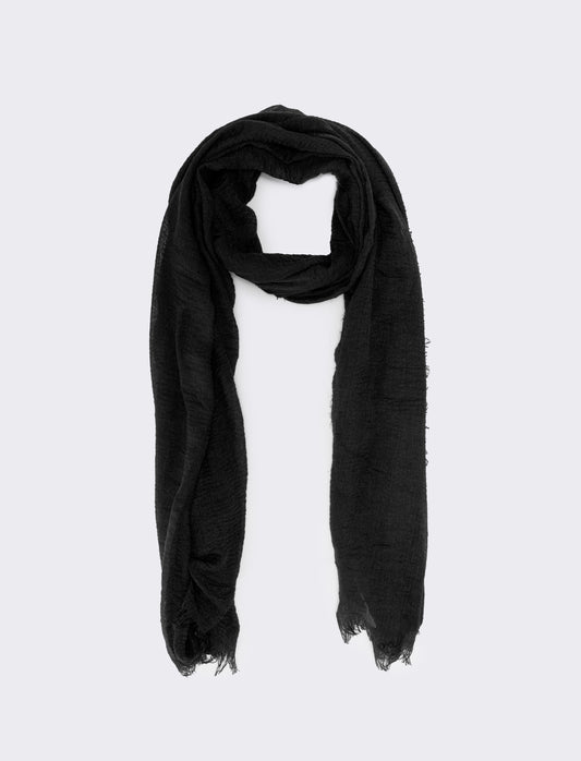 Foulard donna garzato eleganza e comfort - Nero