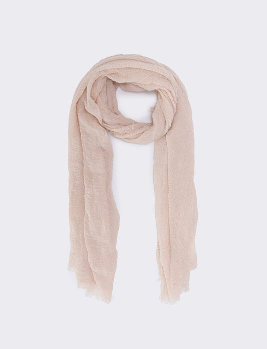 Foulard donna garzato eleganza e comfort - Beige