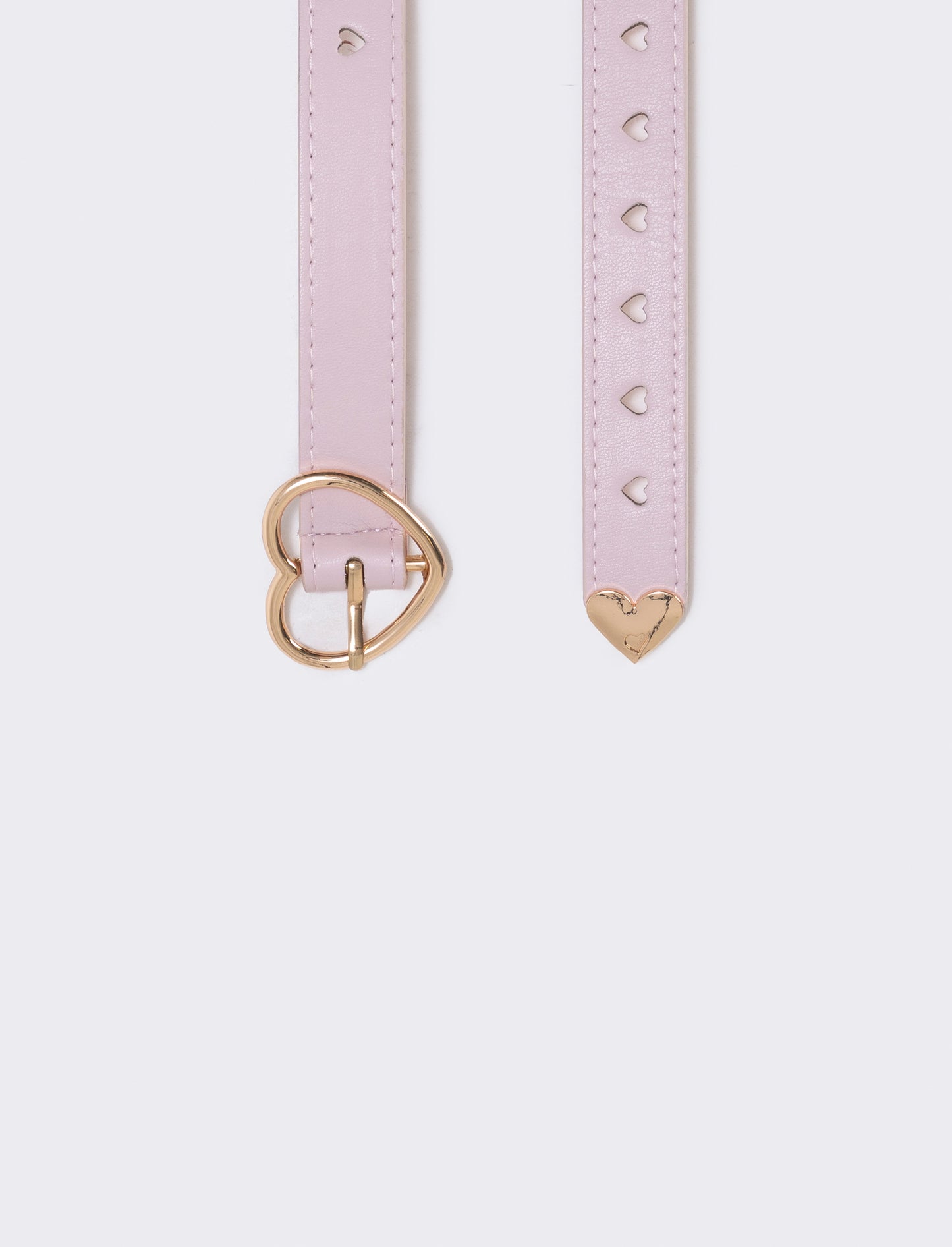 Cintura bambina con fibbia a cuore - Rosa
