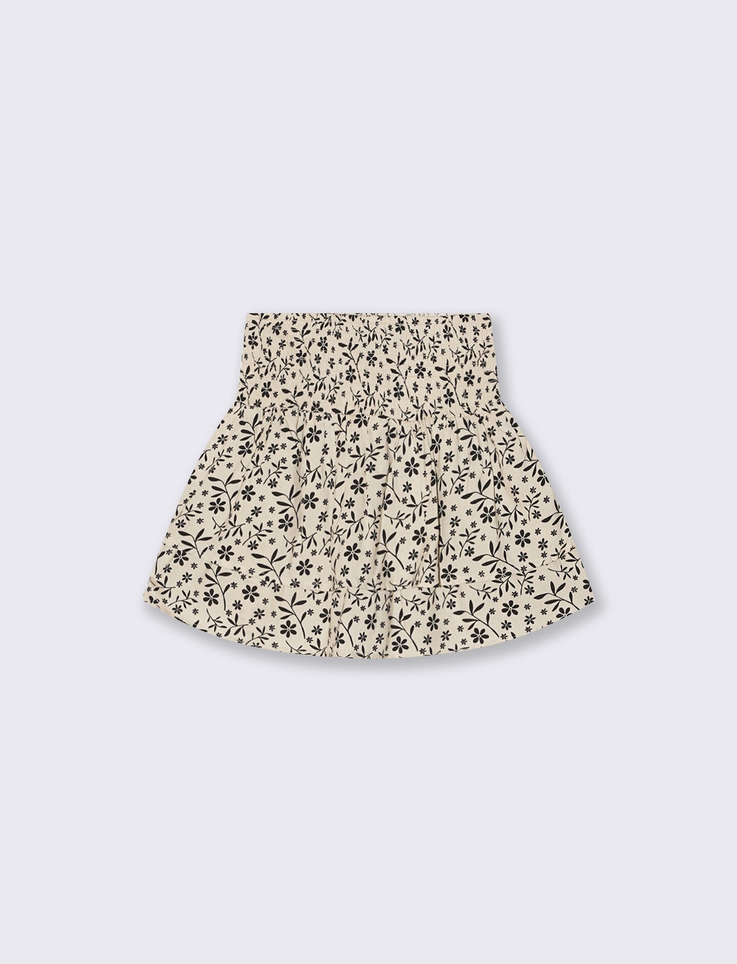 Viscose shorts with double ruffle - Multicolor