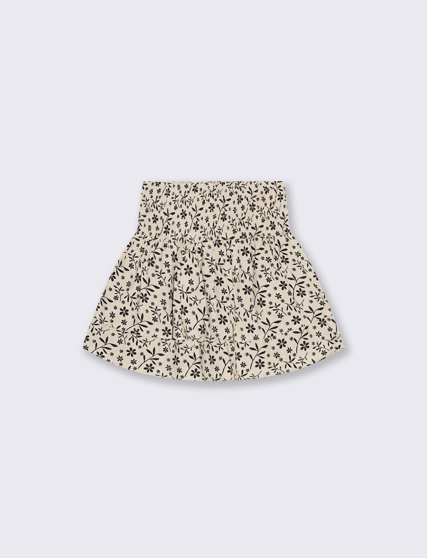 Viscose shorts with double ruffle - Multicolor