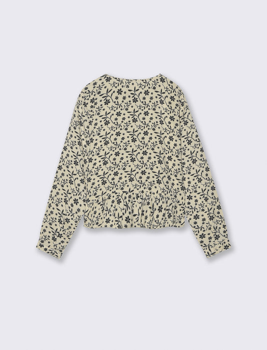 Camicia manica lunga bambina in viscosa - Fantasia