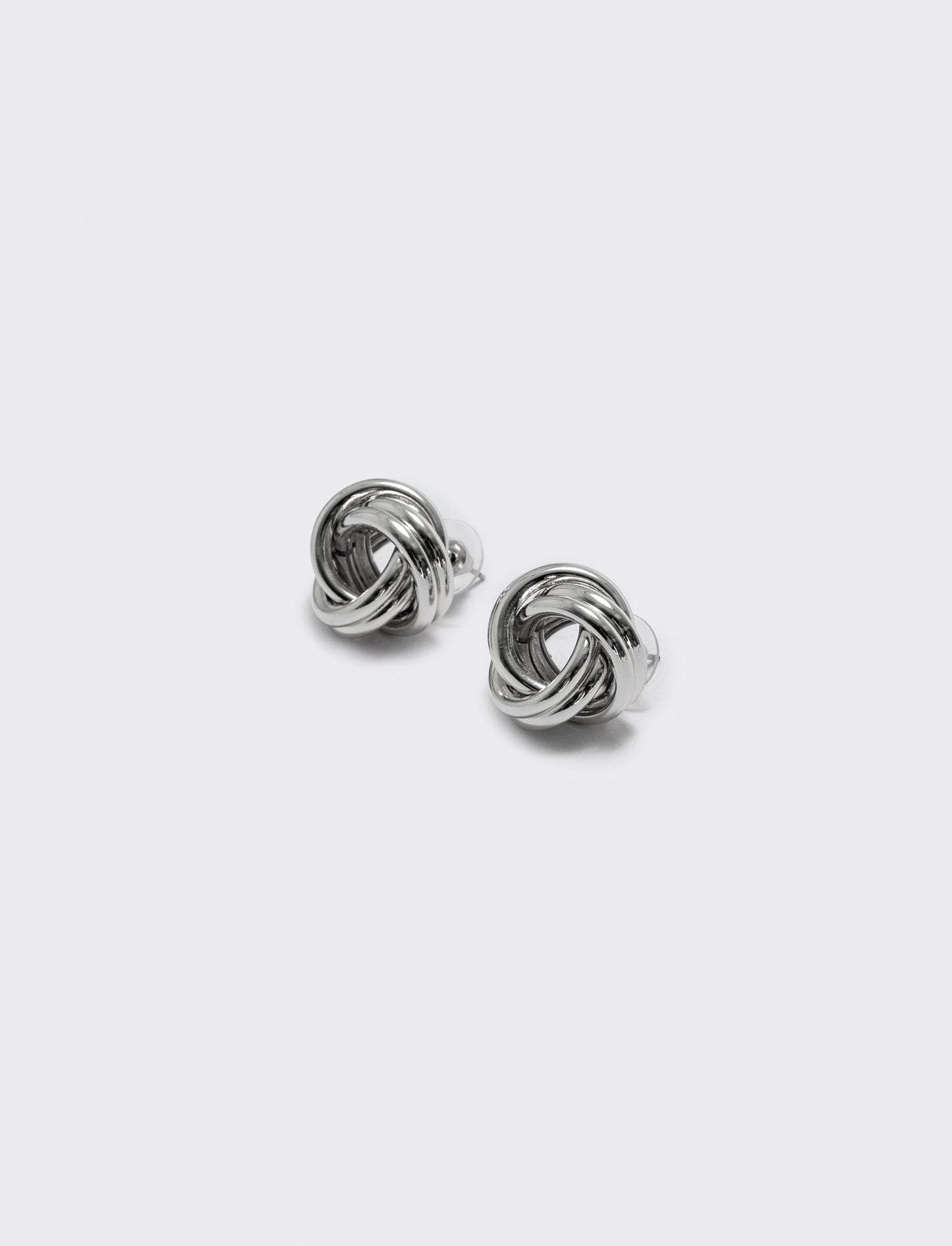 Orecchini Lobo con Nodo Marinaro - Grigio