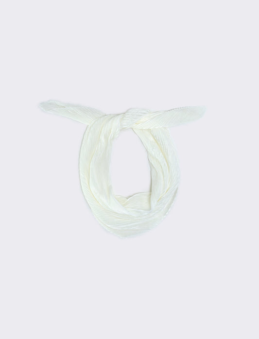 Foulard Quadrato Unito Elegante - Bianco