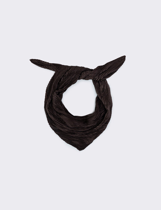 Foulard Quadrato Unito Elegante - Marrone
