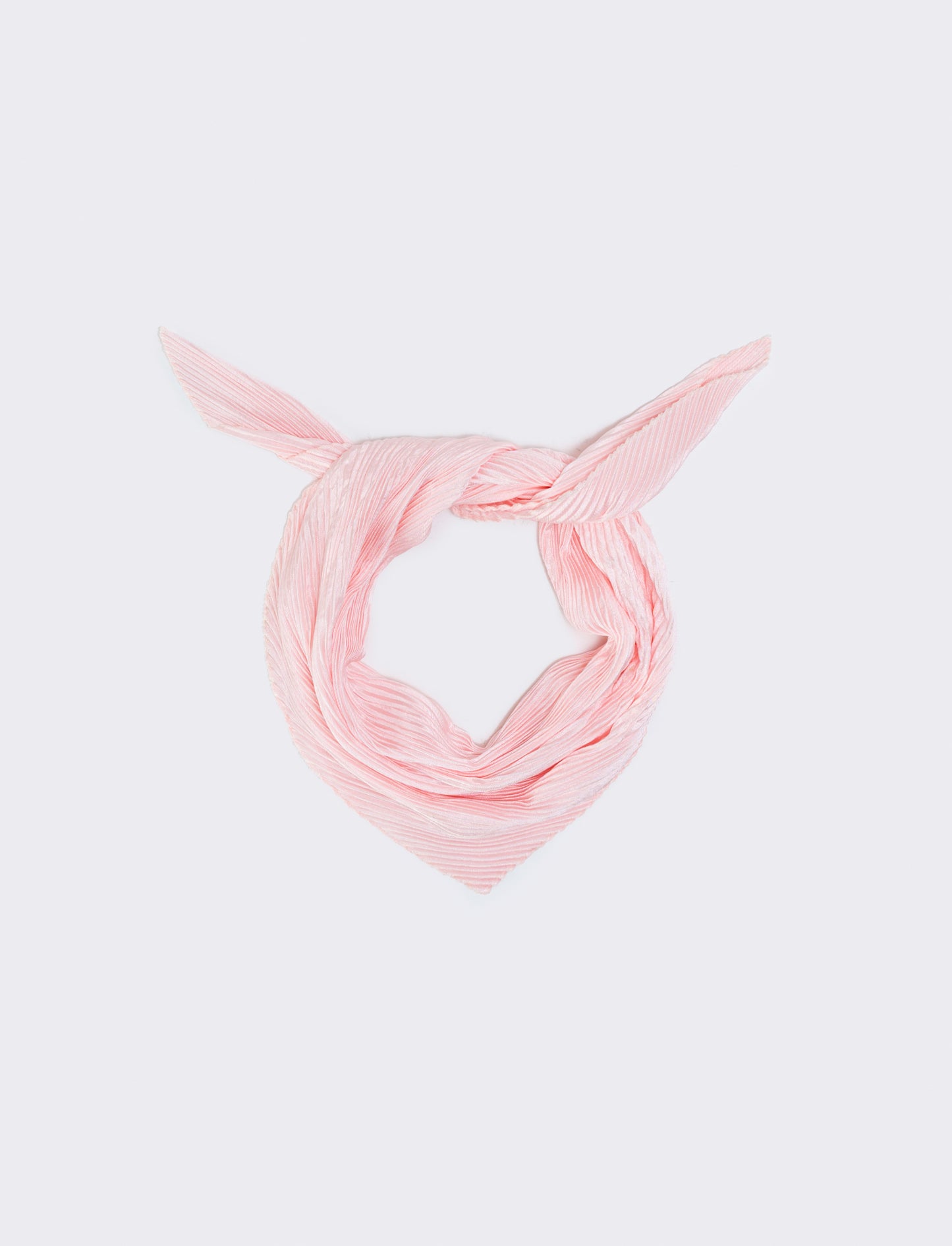 Elegant Solid Square Scarf - Pink