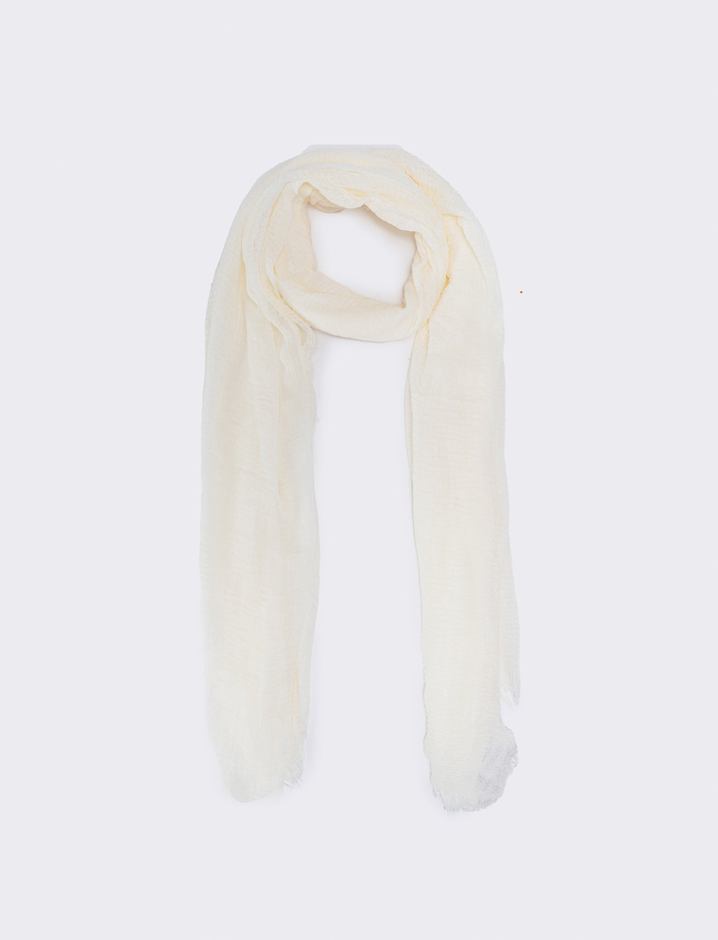 Foulard unito sfrangiato - Bianco