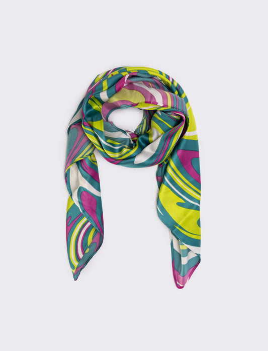 Foulard 90x90 cm con fantasie varie - Multicolore