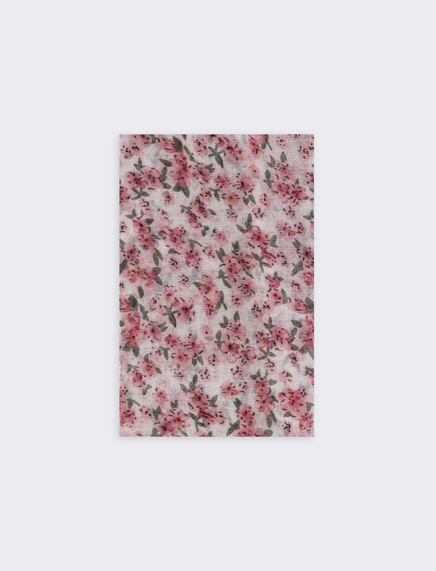 Foulard basic con stampa floreale - Bianco