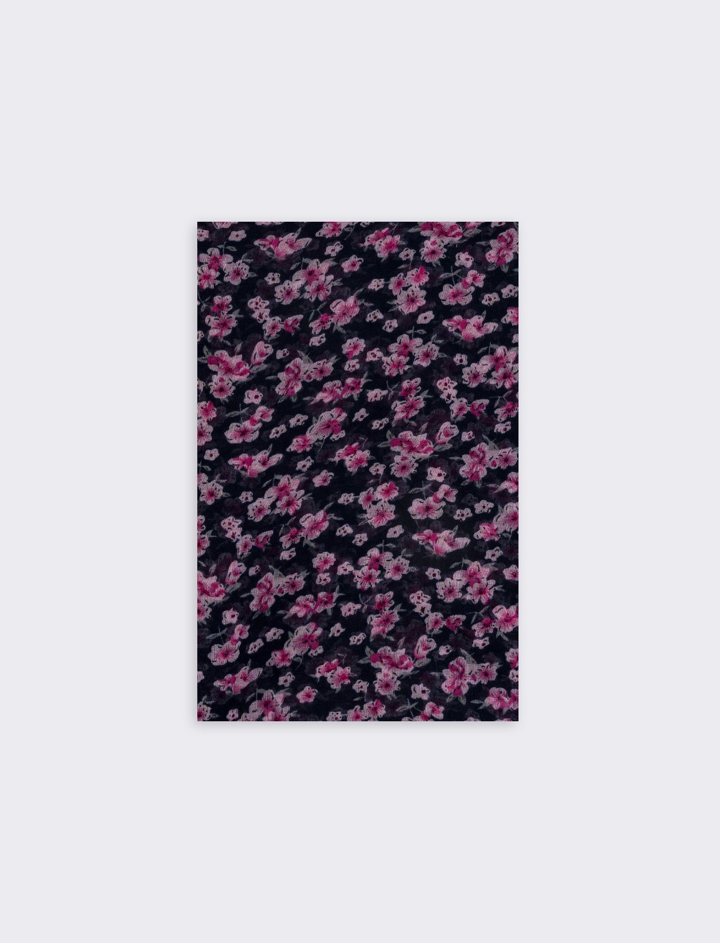 Foulard basic con stampa floreale - Blu