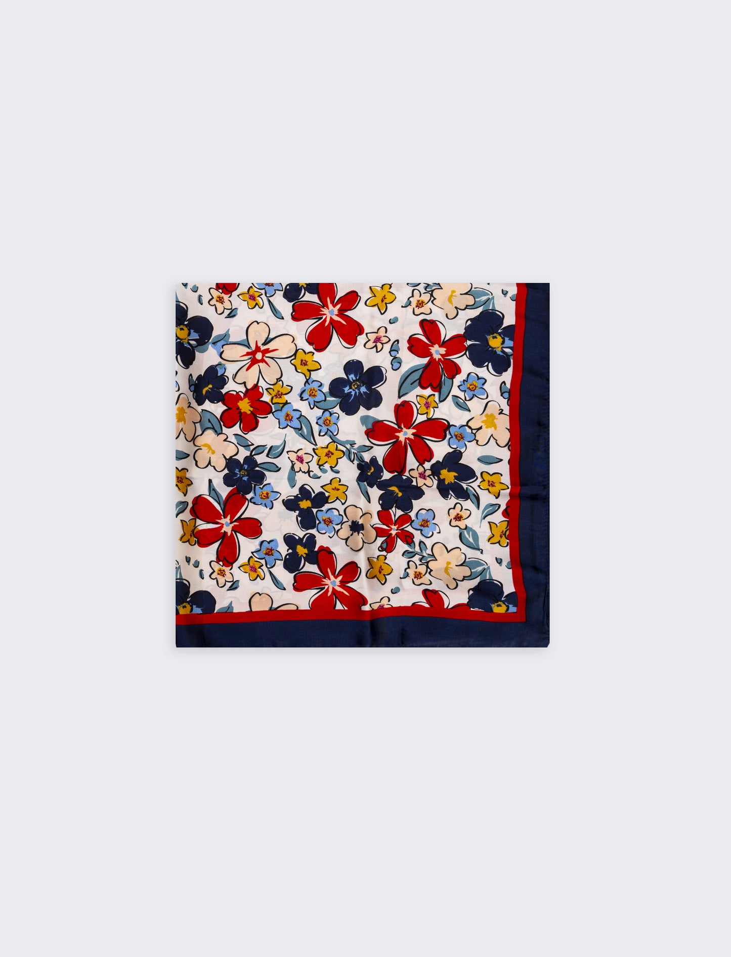 Foulard 70x70cm con fantasie uniche - Blu