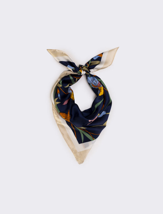 Foulard 70x70cm con fantasie uniche - Beige