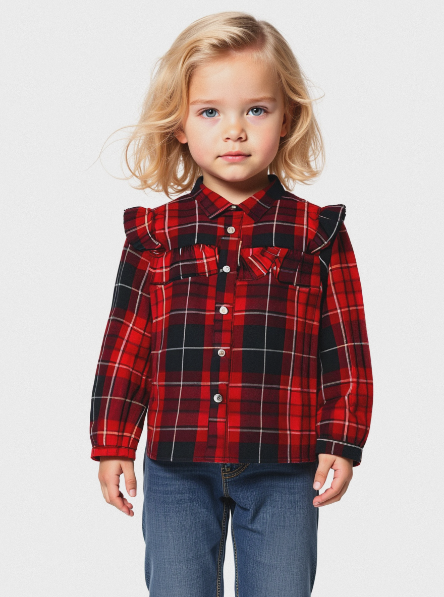 Camicia a quadri - Rosso