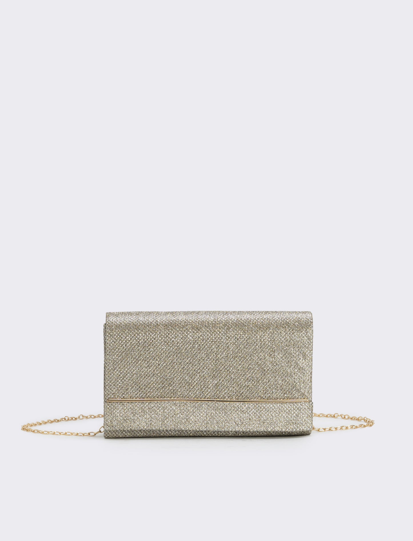 Borsa pochette in lurex - Oro
