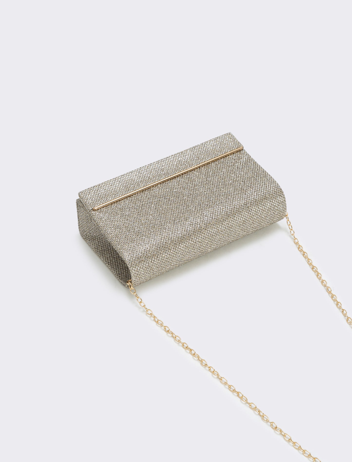 Borsa pochette in lurex - Oro